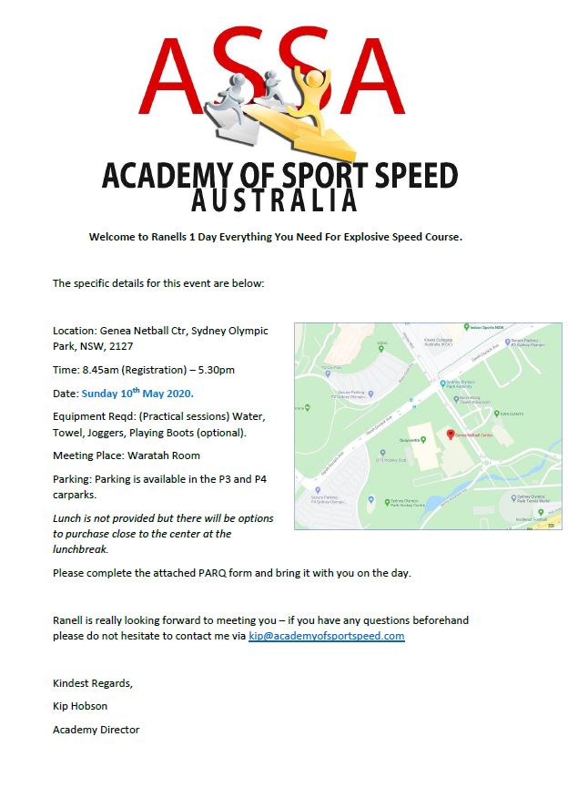 genea speed course may receiot