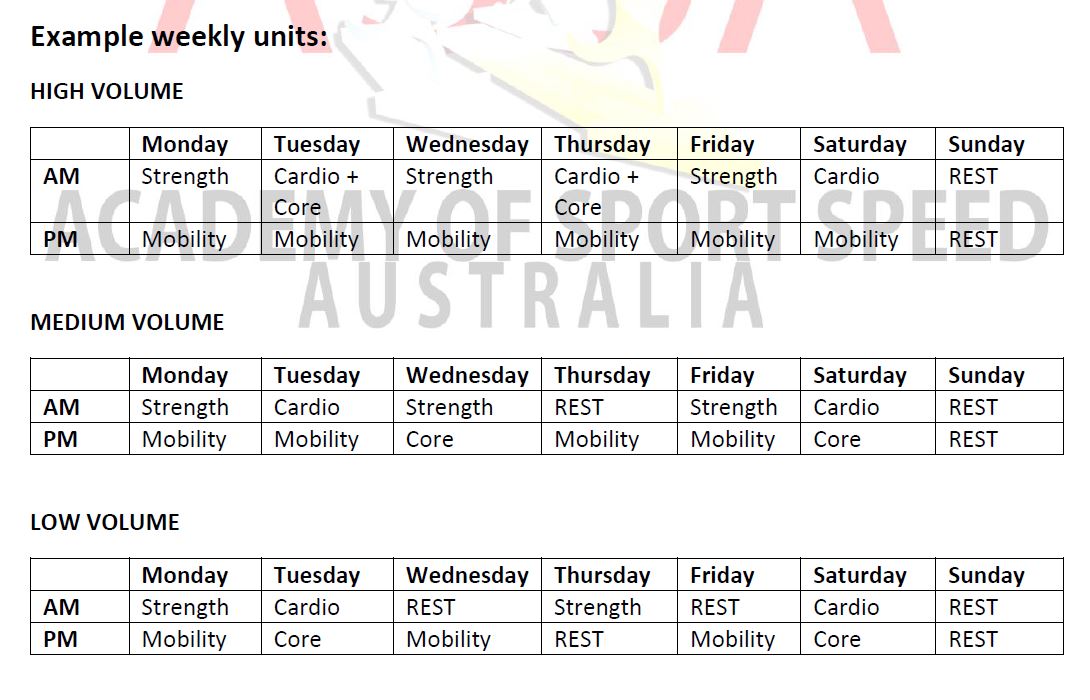 Preseason Training Plan 2