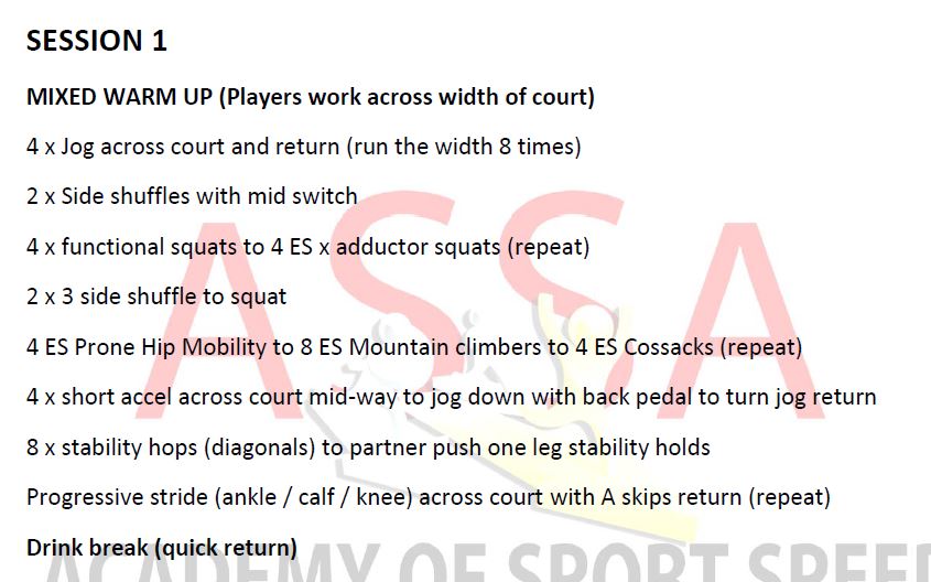 netball session 1 warm up jpg