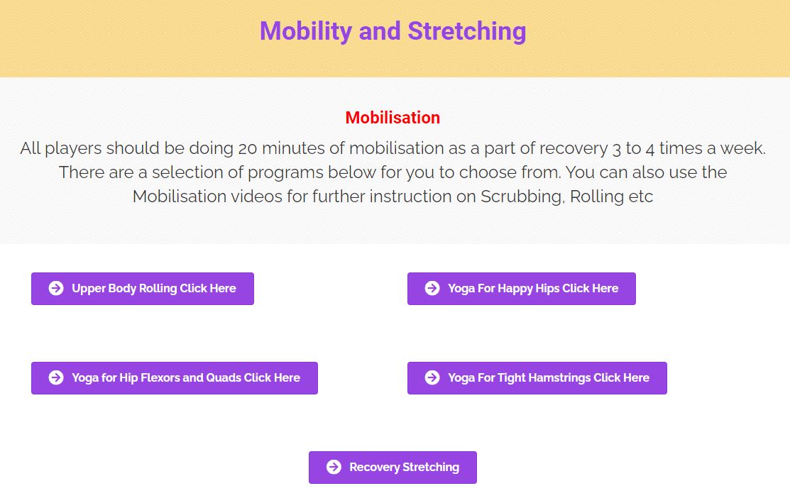 mobility and stretching